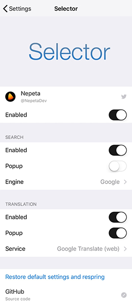 Cài đặt tinh chỉnh