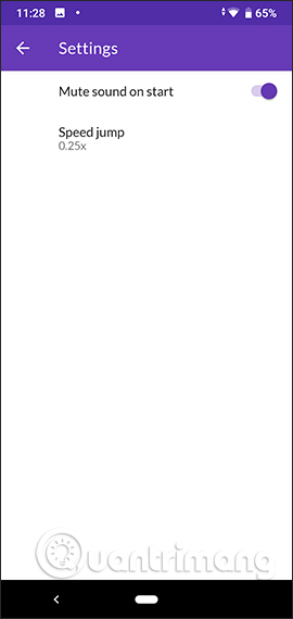 Chỉnh tốc độ phát