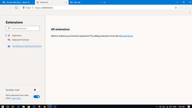 Allow extensions from other stores