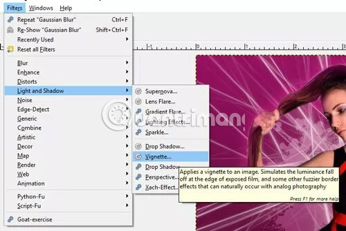 Tạo layer Vignette