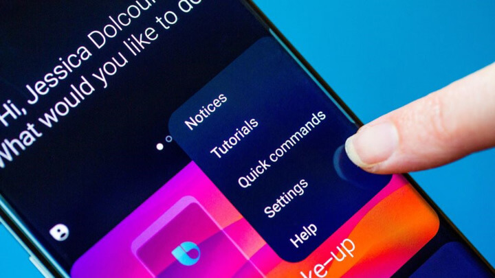 Nhấn vào "Bixby Key"