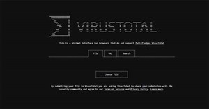 VirusTotal xuất hiện trong giao diện hoài cổ độc đáo