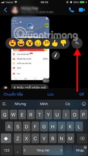 Trả lời tin nhắn Facebook Messenger