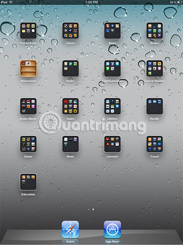 Mở iBooks và Newsstand