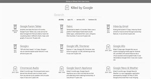 Trang web này lưu lại mọi sản phẩm và dịch vụ Google đã “khai tử”
