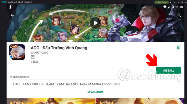 Cài đặt AOG-Đấu trường vinh quang 