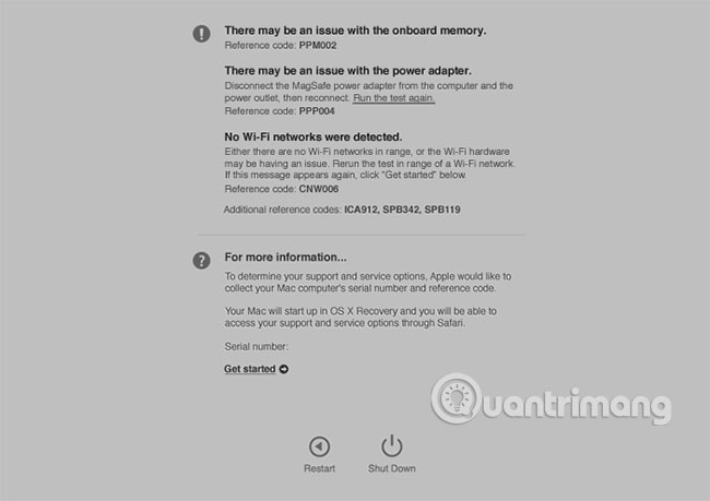 Chạy Apple Diagnostics