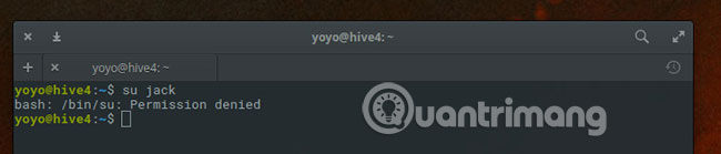 Giới hạn truy cập lệnh su