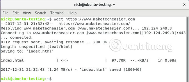Ưu điểm của wget