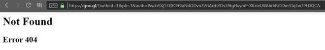 Hiện, người dùng không thể truy cập vào Goo.gl