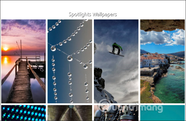 Cách dùng Spotlights wallpapers tải ảnh Windows Spotlight 