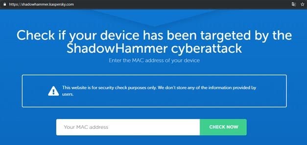 Trang web trực tuyến mà ở đó người dùng các máy tính ASUS có thể tiến hành tìm kiếm địa chỉ MAC