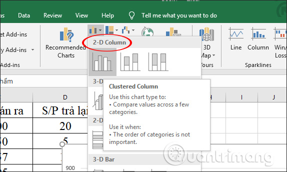 Cách tạo 2 biểu đồ Excel trên cùng 1 hình - Ảnh minh hoạ 2