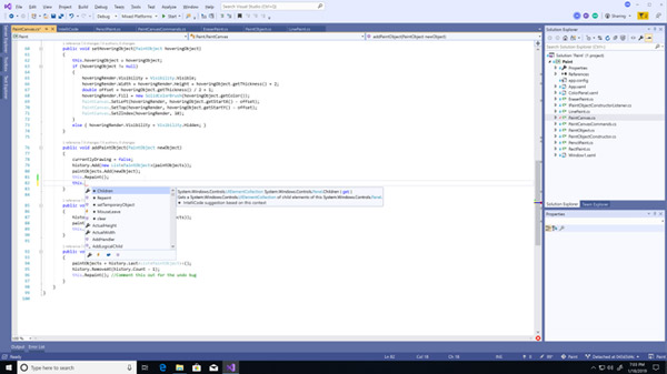 Цветовая схема visual studio 2019