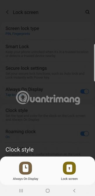Thay đổi tùy chọn