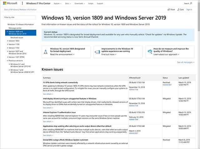 Mục health dashboard