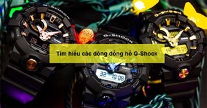 Tìm hiểu các dòng đồng hồ G Shock cho tín đồ Casio