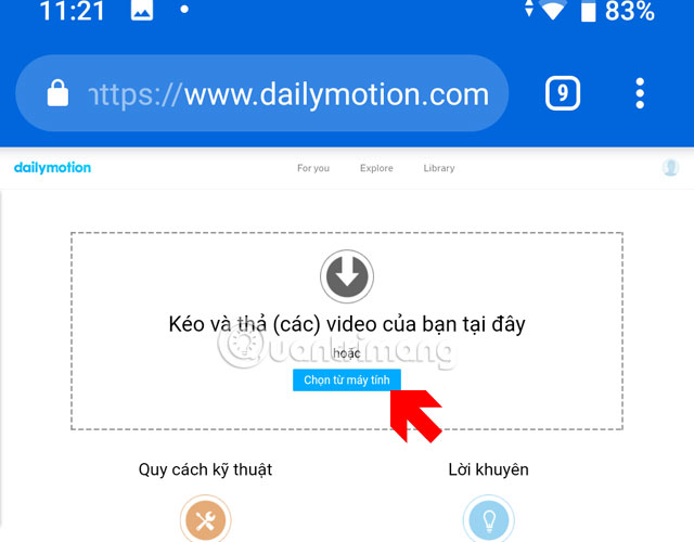 Hướng dẫn up video lên Dailymotion trên điện thoại - Ảnh minh hoạ 7
