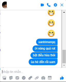 Lỗi chữ nhảy loạn xạ trên Messenger