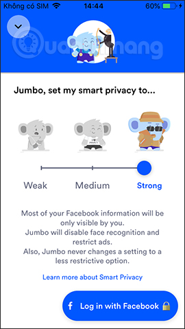 Facebook security level