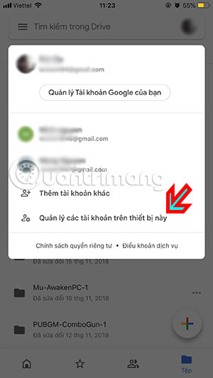 Cách Xóa Tài Khoản, Đăng Xuất Tài Khoản Google Drive Trên Iphone