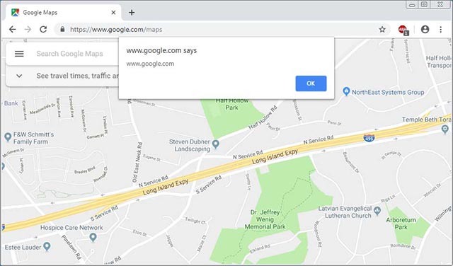 Hiển thị cảnh báo tập lệnh từ xa