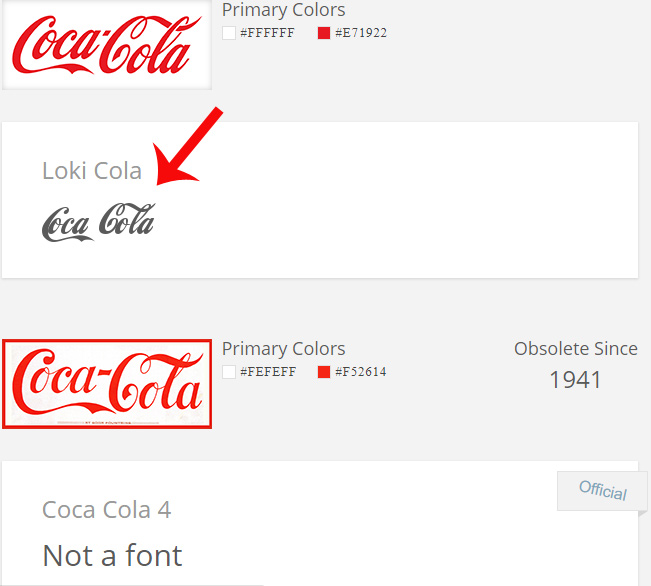 Chọn logo thương hiệu muốn tìm font chữ
