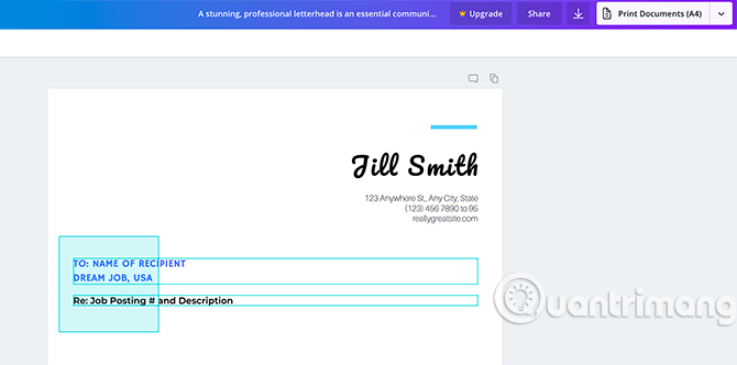 Click và kéo qua các mục riêng lẻ