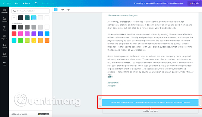 Thay đổi màu các chi tiết hình ảnh khác