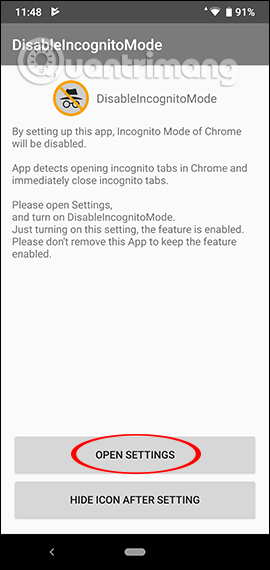 Cài đặt ứng dụng