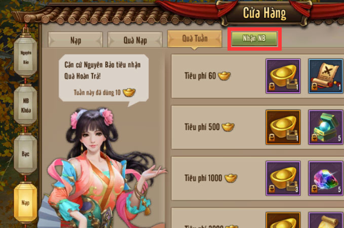 Nhận KNB Tân Thiên Long Mobile