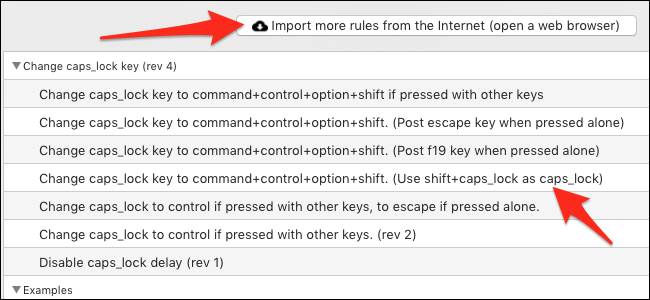 Click vào Import more rules from the Internet