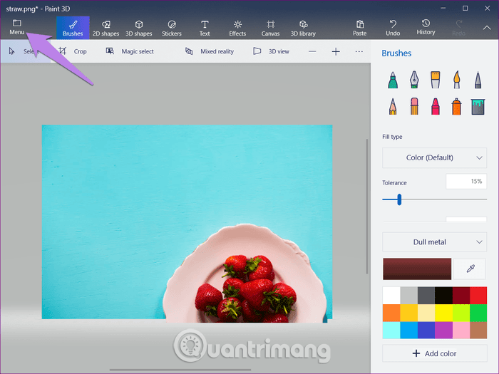 Cách thay đổi màu nền hình ảnh bằng ứng dụng Paint 3D ...