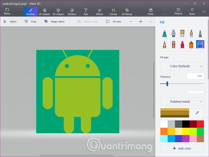 Cách Thay Đổi Màu Nền Hình Ảnh Bằng Ứng Dụng Paint 3D - Quantrimang.Com