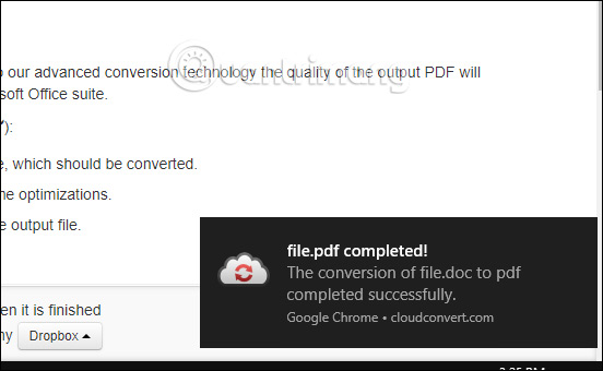 Cách đổi đuôi doc, docx sang PDF bằng Cloudconvert - Ảnh minh hoạ 10