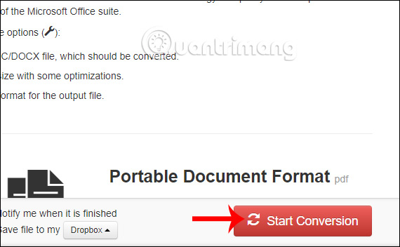 Cách đổi đuôi doc, docx sang PDF bằng Cloudconvert - Ảnh minh hoạ 9