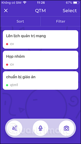 Phân loại ghi chú