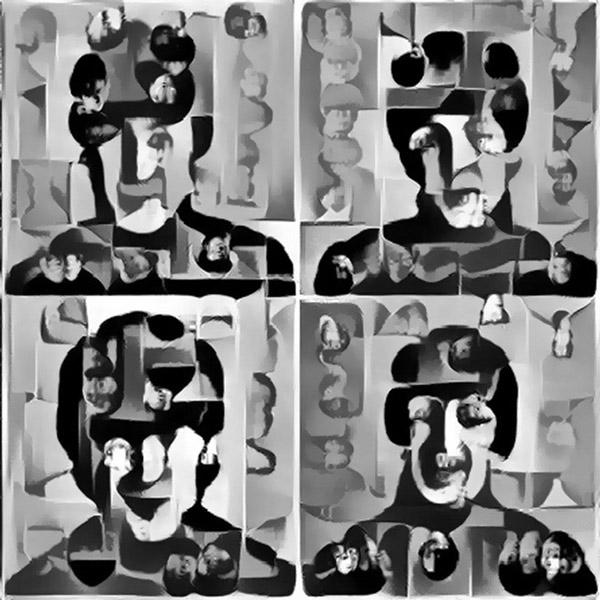 Bìa một album được lấy cảm hứng từ nhóm nhạc huyền thoại The Beatles của Dadabots