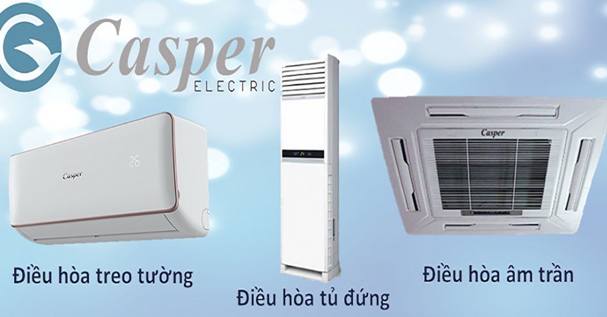 Điều hòa Casper với kiểu dáng thu hút, đẹp mắt