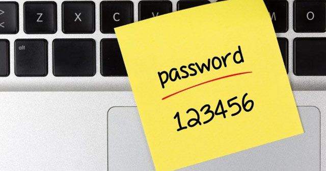 Sử dụng dãy số "123456" làm mật khẩu