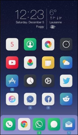 Hiện theo màu ứng dụng