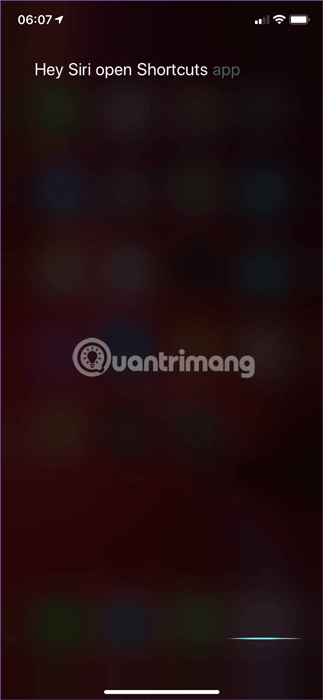 Sử dụng lệnh Siri