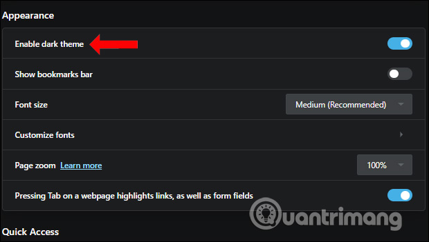 Chỉnh giao diện Opera