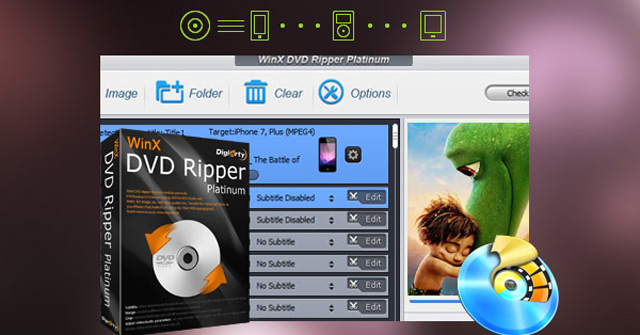 Mời tải phần mềm WinX DVD Ripper Platinum, giá 67,95USD, đang miễn phí