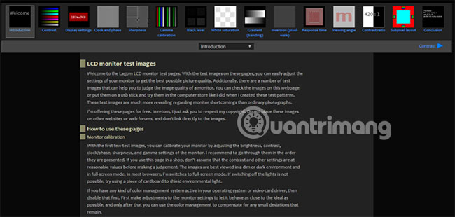 The Lagom LCD Monitor Test Pages