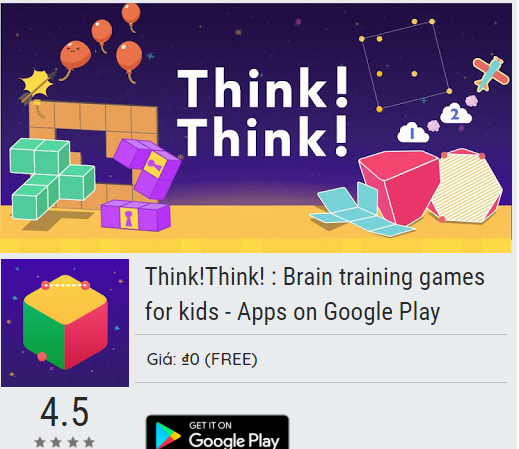 Think!Think!: Brain training games for kids