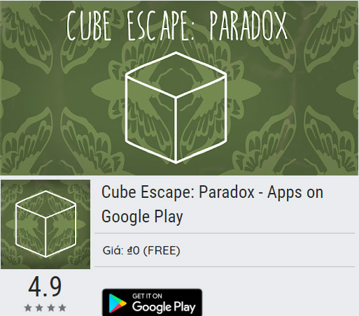 Cube Escape: Paradox