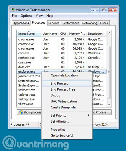 Khởi động lại Windows Explorer khi hệ thống bị “treo” - Ảnh minh hoạ 5