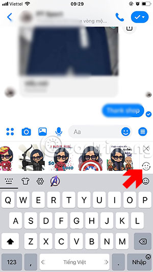 Đổi sticker Avengers: Endgame
