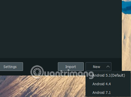 Chọn phiên bản Android